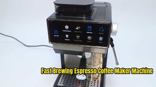 Macchina per caffè espresso commerciale con montalatte | OEM con funzionamento semplice a 20 bar