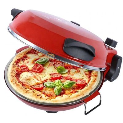 Fabbrica di Ningbo 12 pollici Non-Stick Calzone Maker forno per pizza in Red Home Usare Fast FunElectric Multi Pizza Maker