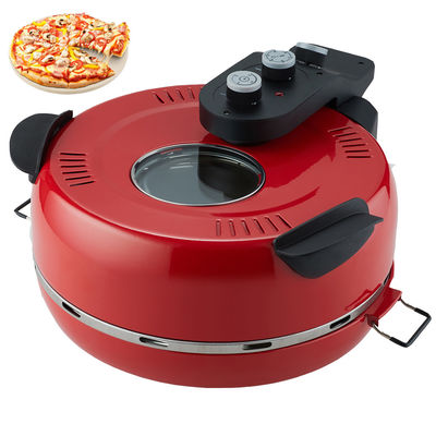Prezzo diretto di fabbrica 12 pollici Non-Stick Calzone Maker forno per pizza in casa rossa Usare Fast FunElectric Multi Pizza Maker