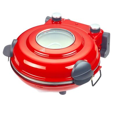 nuovo design non-stick rivestimento pentola da pizza in ghisa con pentola da pizza rotonda multifunzione colorata in acciaio inossidabile