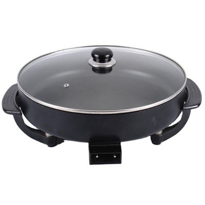 Anbo antiaderente rotonda padella elettrica/padella elettrica per pizza in alluminio per elettrodomestici