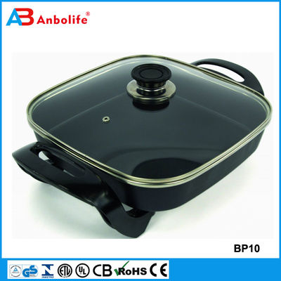 Anbo antiaderente rotonda padella elettrica/padella elettrica per pizza in alluminio per elettrodomestici