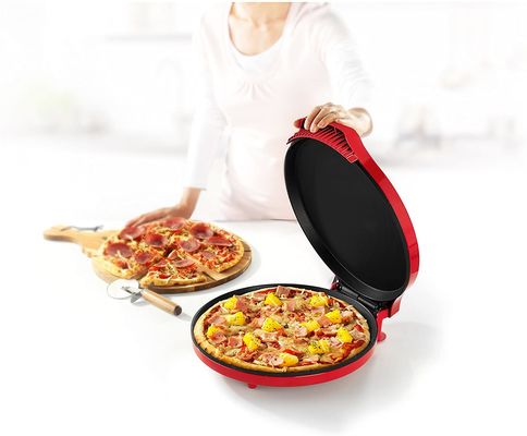 Pizzeria multifunzione con controllo della temperatura regolabile Ideale per pizza Quiche Torte Crepes BBQ Forno elettrico per pizza