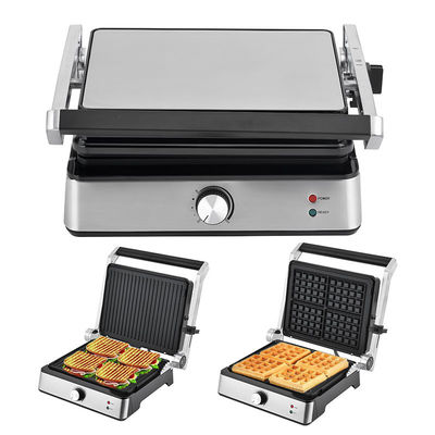 4 fette Griglia elettrica con piatti staccabili waffle maker Sandwich Panini Press Griglia a contatto 2200W piatti intercambiabili