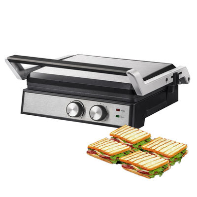 4 fette Griglia elettrica con piatti staccabili waffle maker Sandwich Panini Press Griglia a contatto 2200W piatti intercambiabili