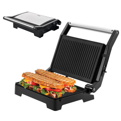 2200W griglia elettrica Panini Maker temperatura regolabile Sandwich Press Toaster apre a 180 gradi Griglia di contatto in acciaio inossidabile
