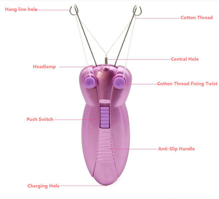 Lady Men Bee Epilatore Facciale Elettrico Filato di Cotone Potenza Libera Con Indicatore Leggera Eliminatore di Capelli Indolore