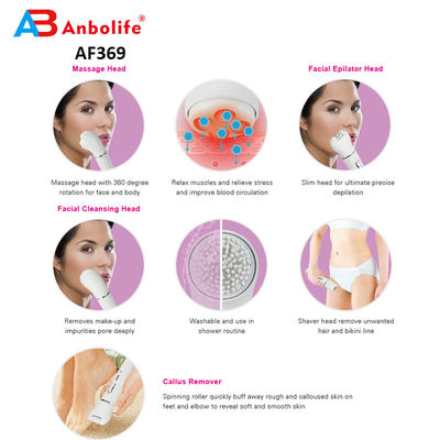 Spazzola per la cura della pelle profonda con accessori multi Callus Remover Facial Brush
