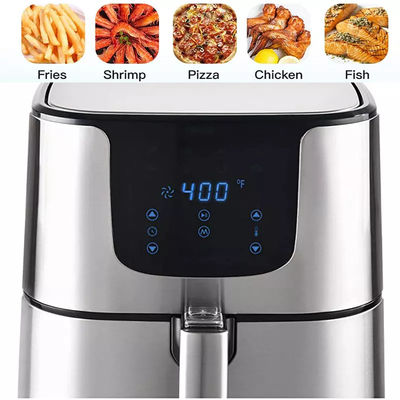 Forno per friggitrice a aria a cucina elettrica senza olio in acciaio inossidabile 5.5L 7L XL Digital 8 Preset Touch Screen