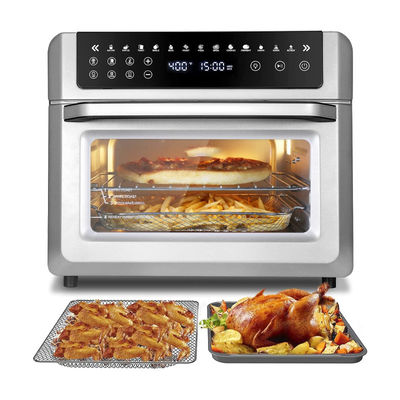 24L 12L Air Fryer Forni Apparecchi da cucina Acciaio inossidabile Elettrico Retro Vetro di grande capacità