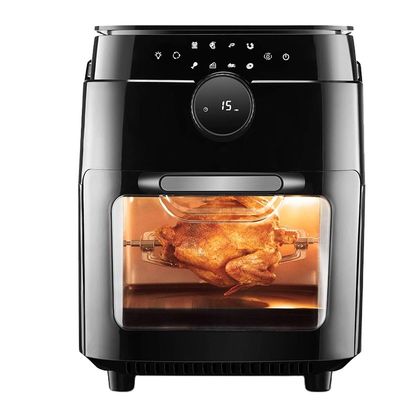 Fornaci per friggitrici a aria in acciaio inossidabile multifunzione 12L Non convezione di olio Rotisserie Dehydrator Forno 1800W