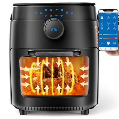 Fornaci a friggitrice ad aria bianca da 1800W 12 litri Digital Air Fryer Oil Free Wtih Wifi Tuya