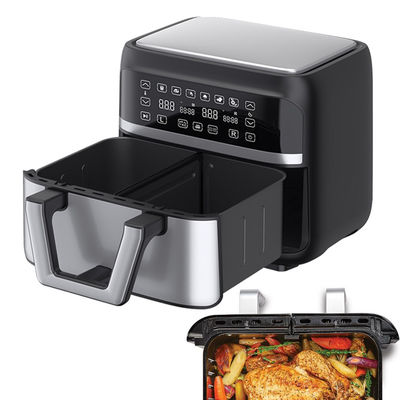 Fritura a doppio paniere senza olio intelligente a doppio aria 9L digitale 2400W
