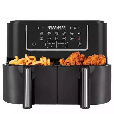 Fritura ad aria intelligente a doppia potenza di 2400 W con finestra trasparente visibile 9L Tecnologia digitale a due zone