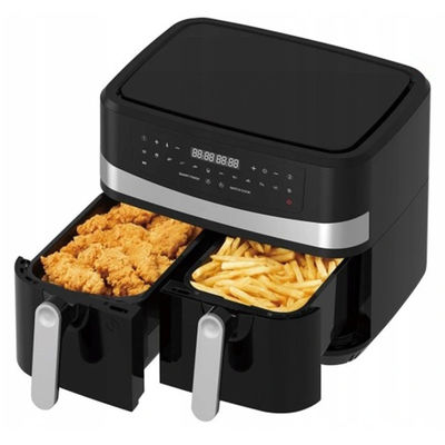 Fritura ad aria intelligente a doppia potenza di 2400 W con finestra trasparente visibile 9L Tecnologia digitale a due zone