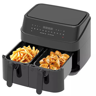Grande friggitrice a doppio aria da 9 litri con 10 in 1 touch preset due zone tecnologia