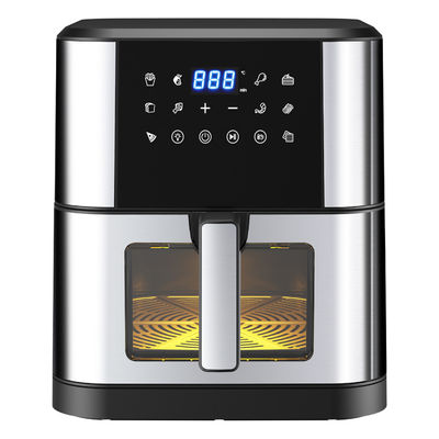 7L con finestra Acciaio inossidabile Air Fryer forno LED touch screen per 12 preset facile pulizia 1800w Home