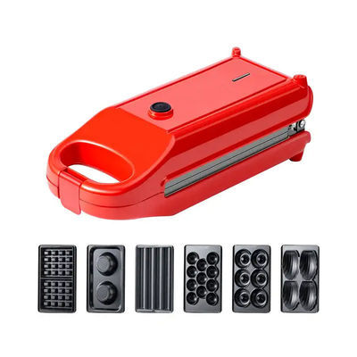 Portatile 6 8 in 1 Non Stick Sandwich Bubble Waffle Maker Home