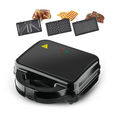 7 5 3 in 1 Mini Waffle elettrico Sandwich Makers Non Stick Piastre multifunzione Cambiabili