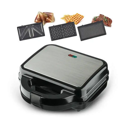 7 5 3 in 1 Mini Waffle elettrico Sandwich Makers Non Stick Piastre multifunzione Cambiabili