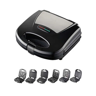 7 5 3 in 1 Mini Waffle elettrico Sandwich Makers Non Stick Piastre multifunzione Cambiabili