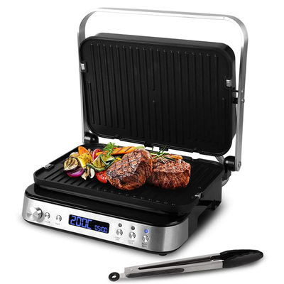 Barbecue personalizzato Macchina di grigliatura elettrica staccabile Panini Commerciale 2 in 1