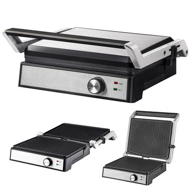 180 gradi piastra completamente aperta non appiccicosa vassoio d'olio rimovibile tostapane elettrico sandwich maker