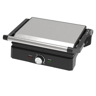 4 fette BBQ Panini Grill elettrico con controllo della temperatura e del tasto di orario