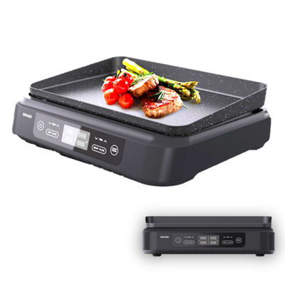 Grill elettrico per piccole cucine 5 4 3 in 1 Grill per padelle a griglia