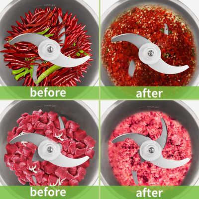 Mini Meat Blenders Chopper Macchine elettriche per la macinazione di carne in acciaio inossidabile