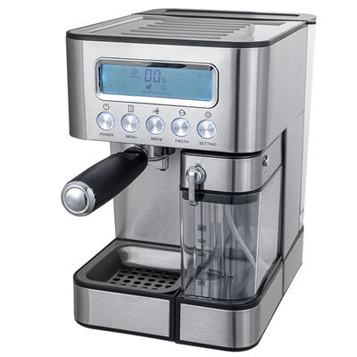 Macchina da caffè espresso semiautomatica con spumatrice manuale per latte cappuccino