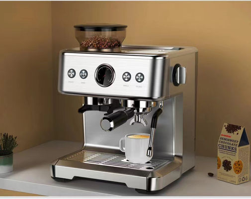 20 Bar Italian Express Espresso Machine Casco in acciaio inossidabile spazzolato