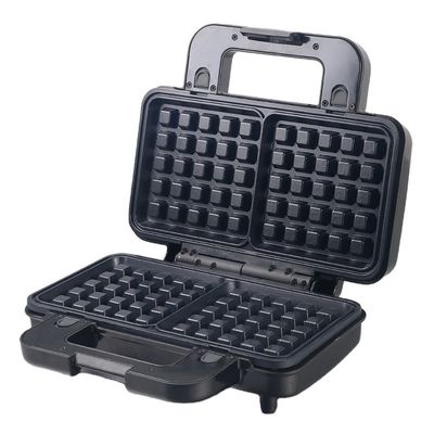 Non Stick PTFE Rivestimento 2 fette Waffle Maker con smontabile panino e pancake Maker