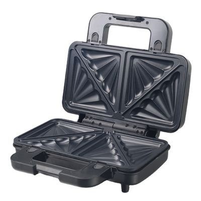 Non Stick PTFE Rivestimento 2 fette Waffle Maker con smontabile panino e pancake Maker