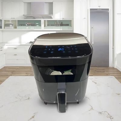 Digital Touch 6l Forno elettrico a sfregatura d'aria in acciaio inossidabile Multifunzionale Piccolo quadrato intelligente sano per uso domestico
