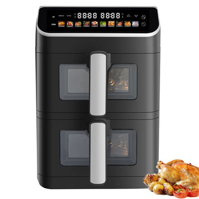 Dual Stack 12 Color Presets 6+6l Electric Digital Air Fryer Sync Dual Cook Function con opzione di tipo forno a finestra visibile