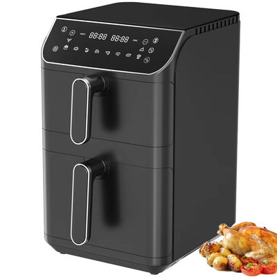 Dual Stack 12 Color Presets 6+6l Electric Digital Air Fryer Sync Dual Cook Function con opzione di tipo forno a finestra visibile