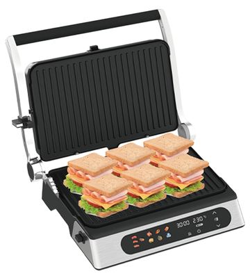 Classificazione di efficienza energetica elettrica Classe A 2200w Waffle Panini Maker 1 anno di garanzia