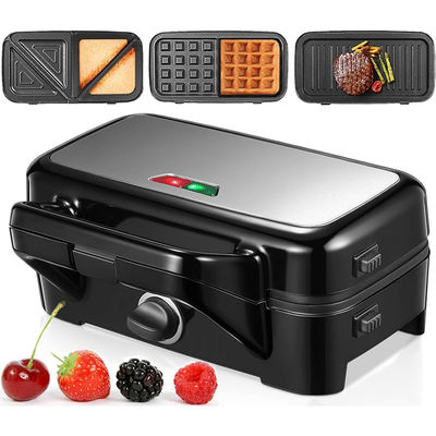 2 fette Deep Xxl Grill Sandwich Maker Regolare la temperatura Distaccabile Fonte di alimentazione elettrica Ptfe Uso domestico