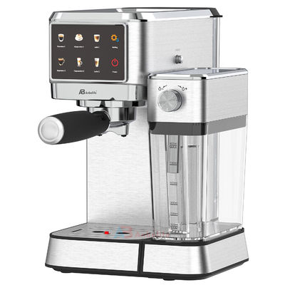 Anbo Big Touch Screen Control Cappuccino Espresso Macchina da caffè multifunzione con macina da macinare