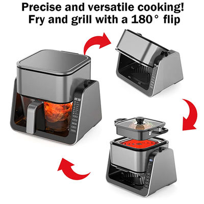 Anbolife 4L Digital Air Fryer con 1.3L Grill Pan 1500W