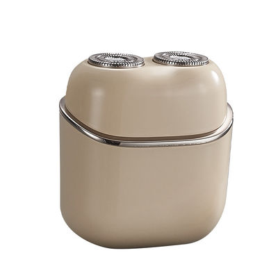 Mini rasoio elettrico portatile a doppia testa completamente lavabile con disegno galleggiante magnetico per uomini