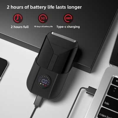 5V Power Twin Blade rasoio elettrico con alloggiamento in plastica per il rasoio del corpo maschile