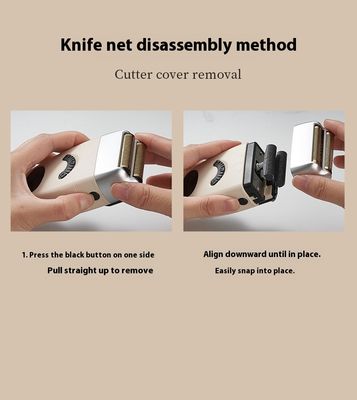 Rasoio elettrico ricaricabile con batterie da 1200 mAh, ricambi gratuiti e alloggiamento in plastica per la rasatura del viso maschile