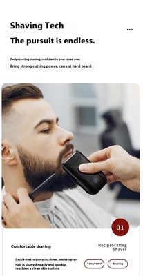 5V Power Twin Blade rasoio elettrico con alloggiamento in plastica per il rasoio del corpo maschile