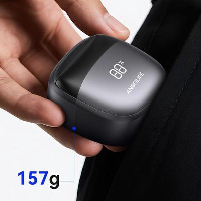 Rasoio Elettrico ANBOLIFE a 6 Lame con Aspirazione Magnetica e Batteria al Litio 900mAh - Rasoio a Lamina Impermeabile IPX7 per Uomo