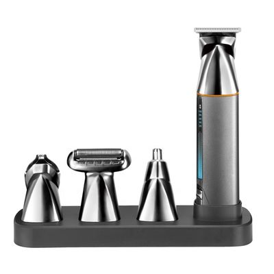 Clipper elettrico multifunzione 5 in 1 con batteria da 1200 mAh e garanzia di 1 anno per la ricarica rapida e tagliacapelli lavabile per tutto il corpo