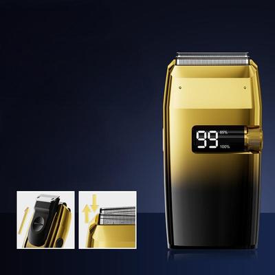 Rasoio elettrico ANBOLIFE 1200 mAh agli ioni di litio con tempo di ricarica di 2,5 ore e impermeabilità IPX5 per corpo e viso da uomo