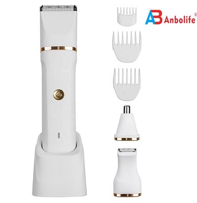 Rasoio elettrico ricaricabile per le donne con IPX7 Acqua resistente 600mAh batteria e 100 minuti Runtime Bikini hair trimmer