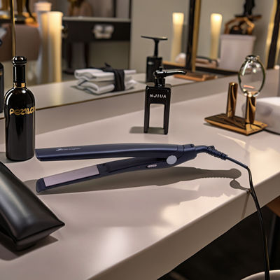 Piastra e Arricciacapelli PTC con Piastre Rivestite in Ceramica e Tormalina e Cavo Girevole a 360°